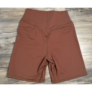 Kamo Fitness Women's Serenity Shorts 6" Brown Sz M
